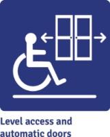 Image: Level access and automatic doors