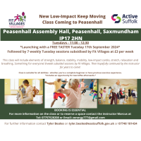 Peasenhall Low Impact Keep Moving sessions